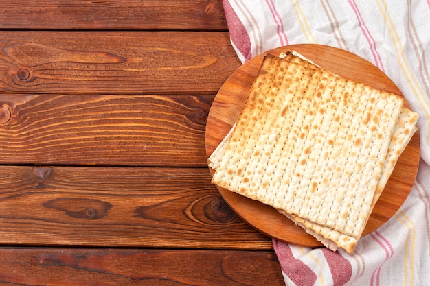 Jewish traditional Passover matzo bread