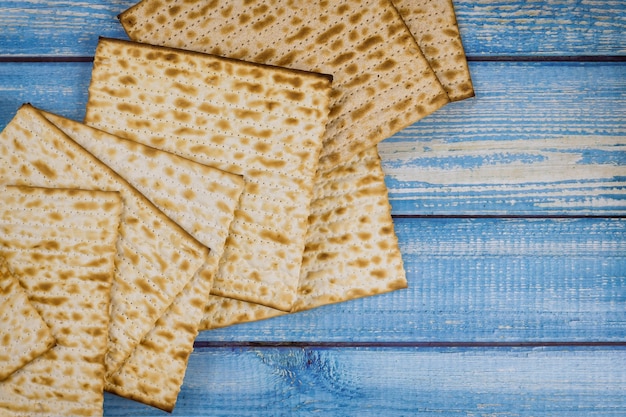 Jewish unleavened bread holiday family celebrating passover kosher matzoh