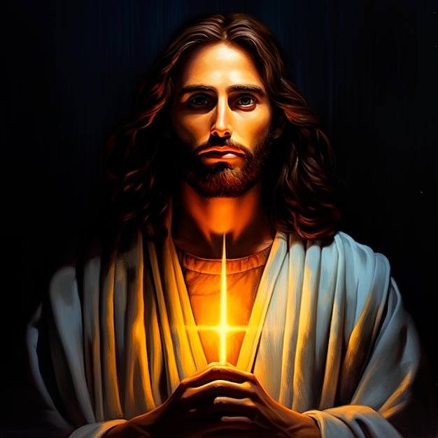 Jezus Christus geeft hoop en licht koning