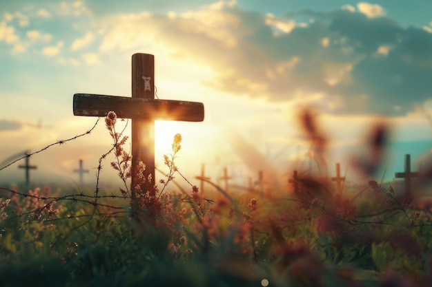 Jezus doorbreekt barrières Pasen opstanding christelijk gebed en aanbidding