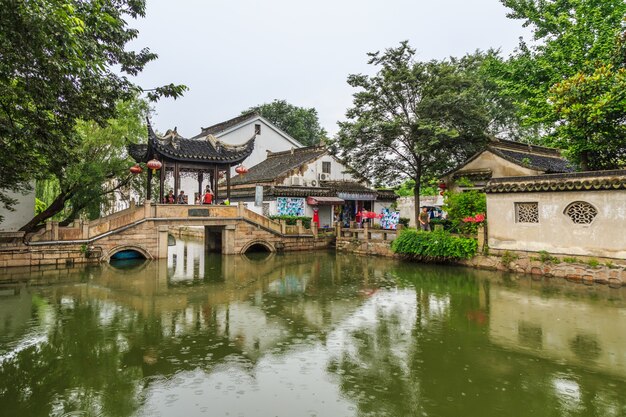 Jiangnan Water Village Сучжоу древняя городская улица