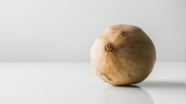 Photo jicama isolated on white wall