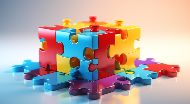 Jigsaw puzzle background