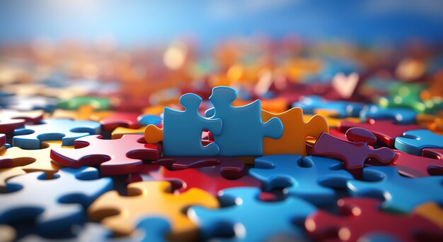 Jigsaw puzzle background