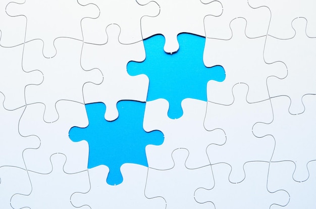 Jigsaw Puzzle with missing piece