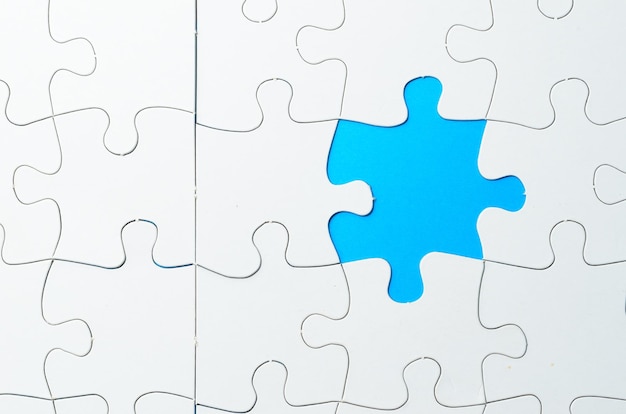 Jigsaw Puzzle with missing piece