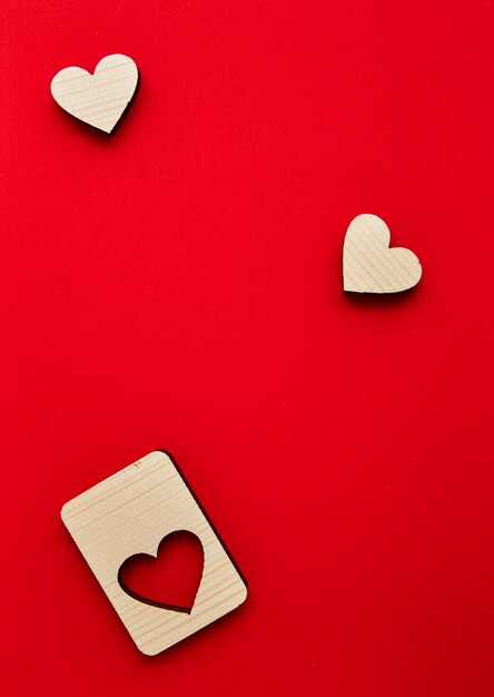 Jigsaw Valentines day wooden  hearts