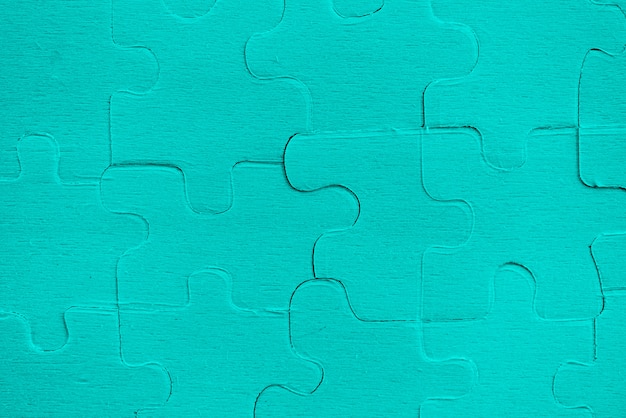 Jigsaws puzzles - blue of Jigsaw pieces on blue texture