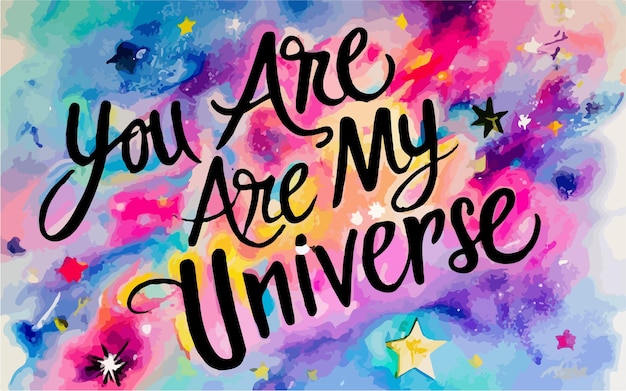 Foto jij bent mijn universum