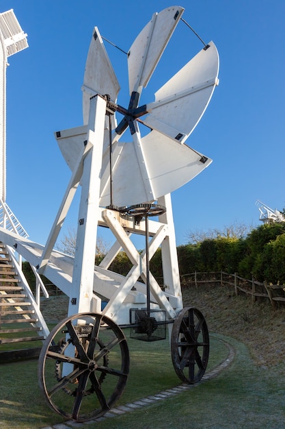 Jill Windmill Fantackle op de South Downs in Clayton East Sussex op 3 januari 2009