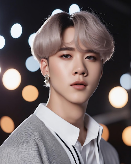 Foto il ritratto di jimin, membro dei bts