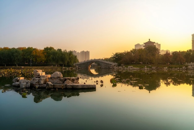 済寧中国庭園の風景