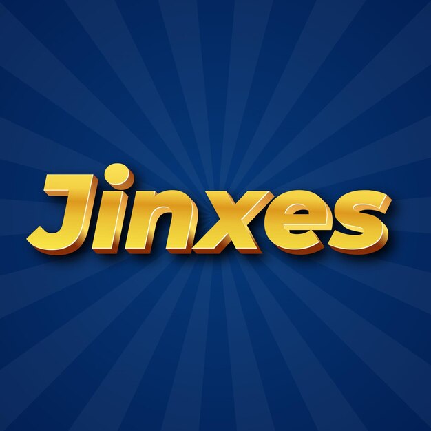 Jinxes text effect gold jpg attractive background card photo