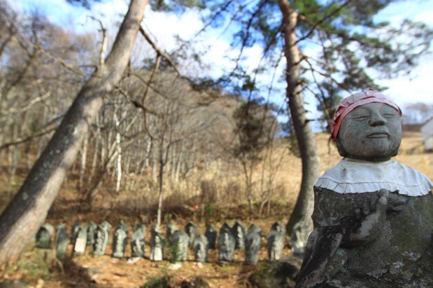 写真 児童墓地のジゾ像 ハクバ 日本