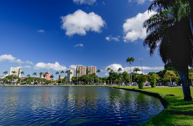 Joao Pessoa Paraiba Brazilië Uitzicht op de lagune van Parque Solon de Lucena