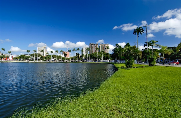 Joao Pessoa Paraiba Brazilië Uitzicht op de lagune van Parque Solon de Lucena