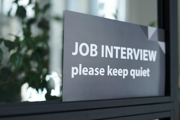 Job interview in modern office