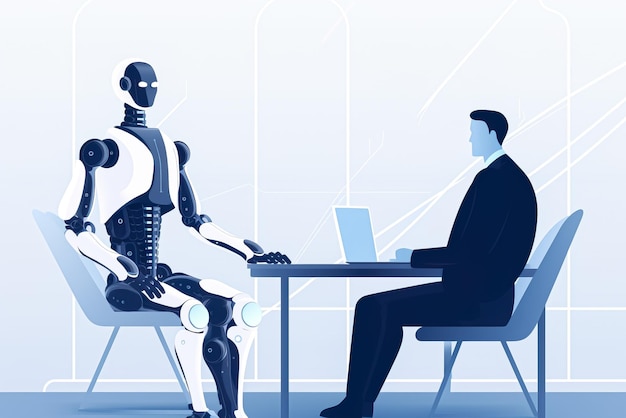 Job interview robot Generative AI