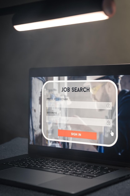 Job search concept find your career online website