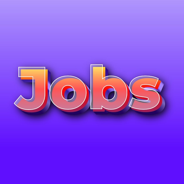 JobsText effect JPG gradient purple background card photo