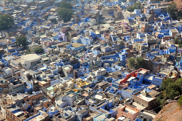 Голубой город Джодхпур в Индии