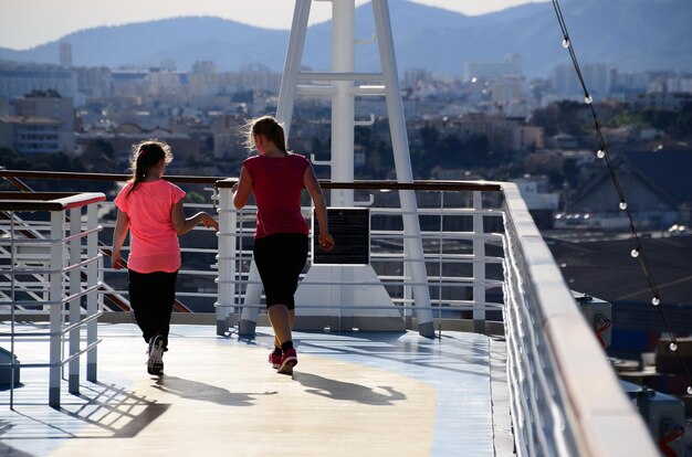 Joggen op een cruiseschip