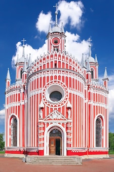 Chiesa della nascita di giovanni battista (chesmen). saint-petersburg.russia