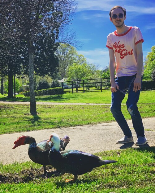 Photo john and the goose