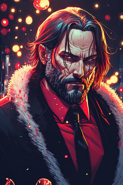 Premium Photo | John wick santa clause