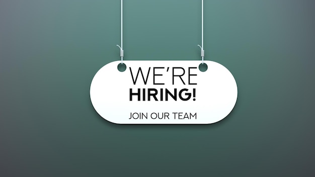 join our team bubble concept.