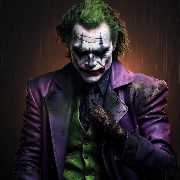 joker photograph with vivid colors