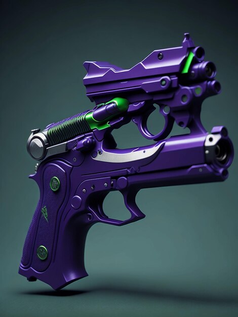 Premium AI Image | Joker style gun