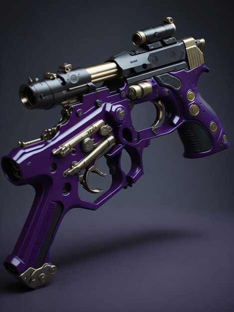 Premium AI Image | Joker style gun