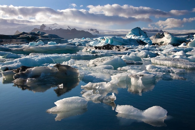 Jokulsarlon glacial lagoon Iceland