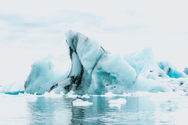 Jokulsarlon glacier ice closeup Iceland nature landscape view Ice blocks from at Jokulsarlon glacier lagoon Vatnajokull National Park Iceland near Route 1 Ring Road