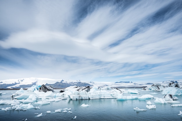 Jokulsarlon gletsjer ijs lagune, IJsland