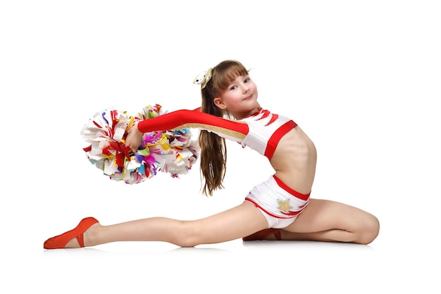 Jong cheerleading meisje