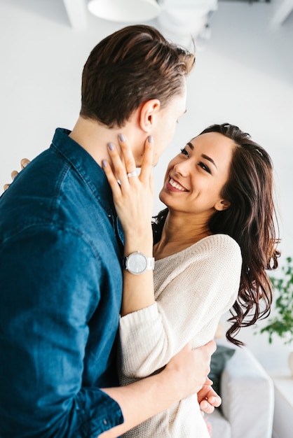 Foto jong koppel in liefde