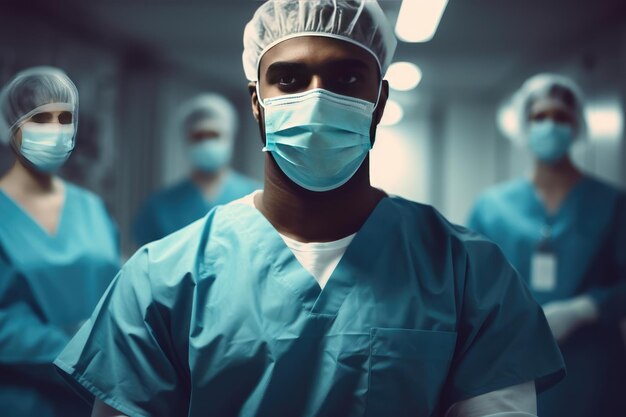 Jonge chirurg in een operatiekamer