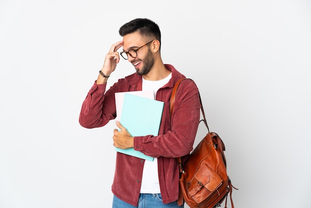 Jonge geïsoleerde studentenmens