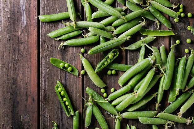 Jonge groene erwten