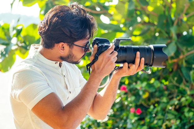 jonge Indiase fotograaf