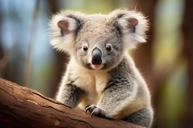 Jonge koala in het wild