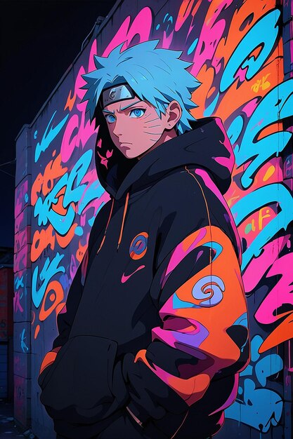 jonge man anime stijl karakter vector illustratie ontwerp manga anime jongen