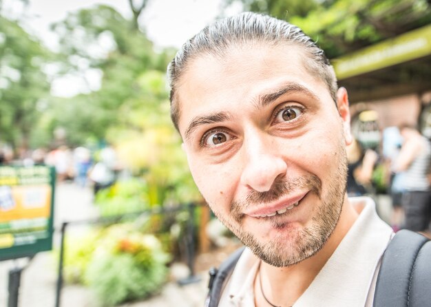 Jonge man met mentale ziekte portret