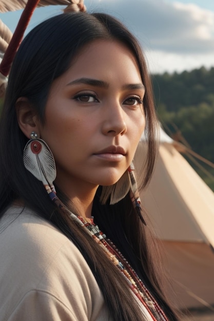 Foto jonge mooie indiase indiaanse vrouw in traditionele kleding