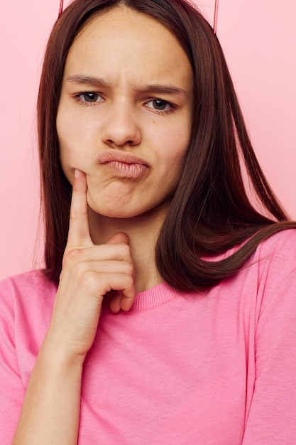 Jonge mooie vrouw zomer stijl aantrekkelijke look Lifestyle ongewijzigd