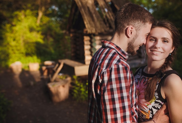 jonge paar in liefde