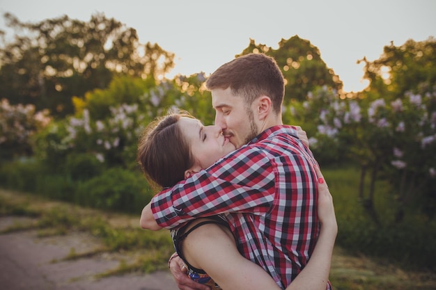 jonge paar in liefde