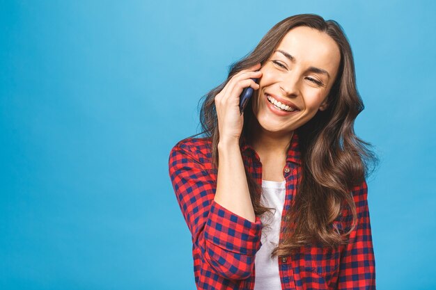 jonge vrouw telefoontje